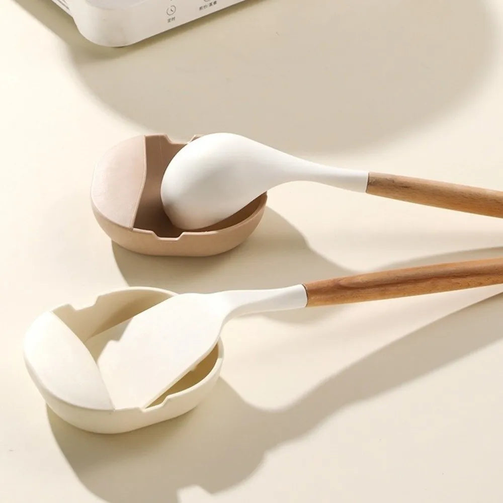 Non-Slip Heat-Resistant Spoon Rest & Spatula Holder Rack Spoon Rest Rack Nixie