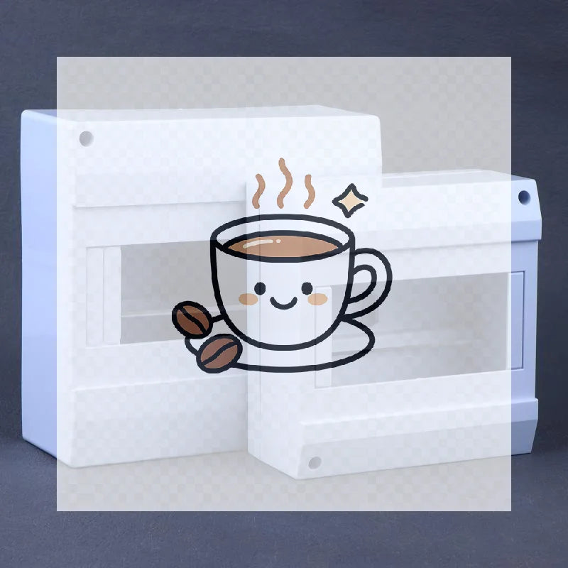 1-8P Flame Retardant ABS Circuit Breaker Surface Mount Enclosure Box