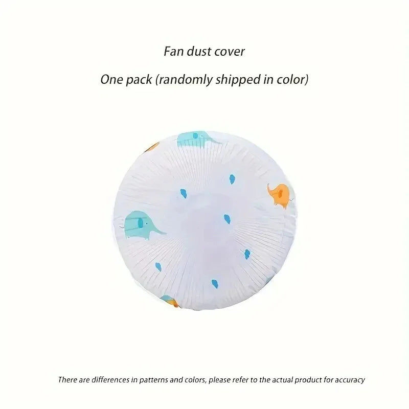 Round Head Electric Fan Dust Cover – Dustproof & Waterproof Fan Protective Cover Nixie 1pc-Random