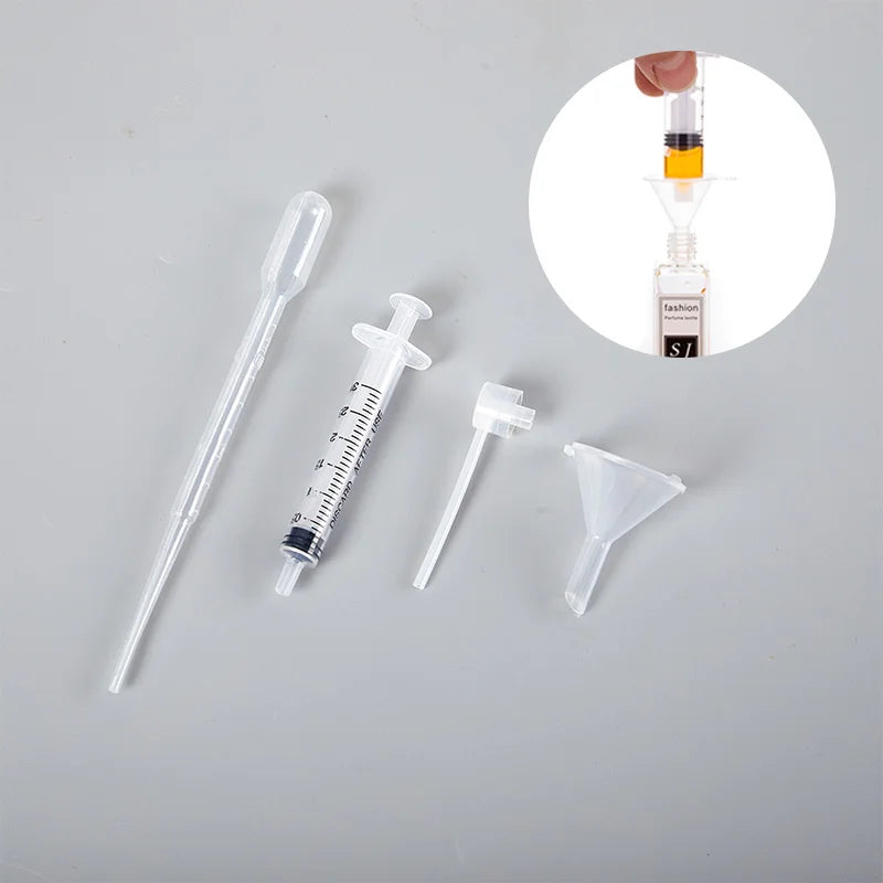 6-Piece Perfume Refill Tool Set – Funnel, Dropper & Syringe Perfume Refill Kit Nixie