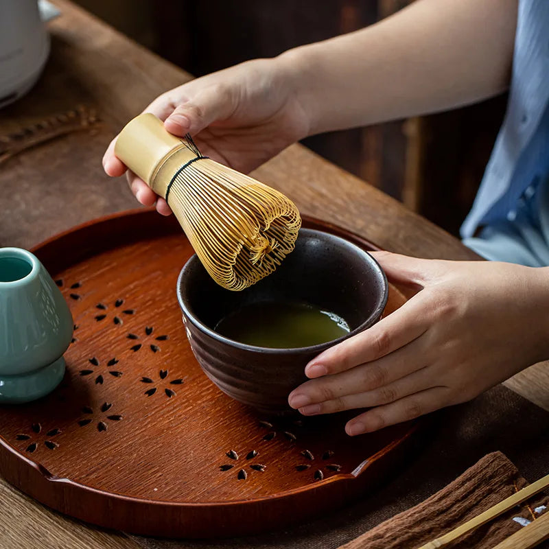 Bamboo Matcha Tea Whisk 120 Prongs – Japanese Chasen Matcha Tea Whisk Nixie