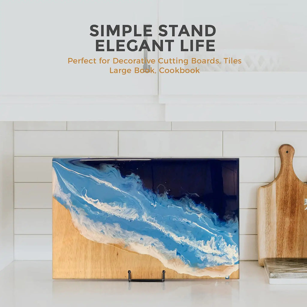 Metal Plate Display Stand & Picture Easel – Iron Frame Holder Display Easel Stand Nixie