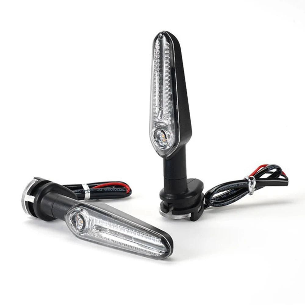 KEMITOUR Yamaha LED Turn Signal Lights – Waterproof Amber Pair Motorcycle Turn Signal Nixie 1pair