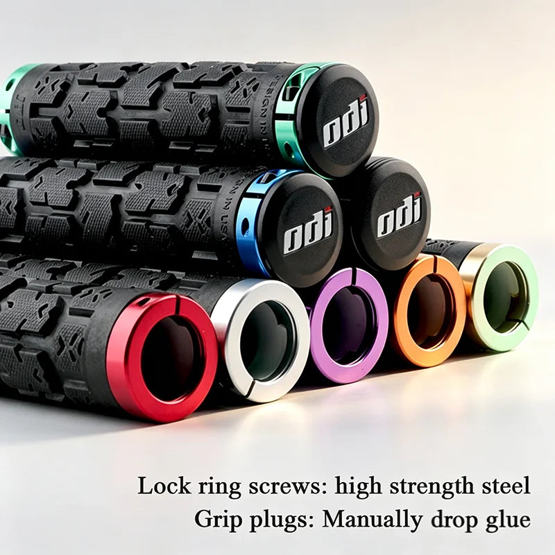ODI Double Lock-On MTB Handlebar Grips – BMX & DH Bicycle Bike Handlebar Grips Nixie