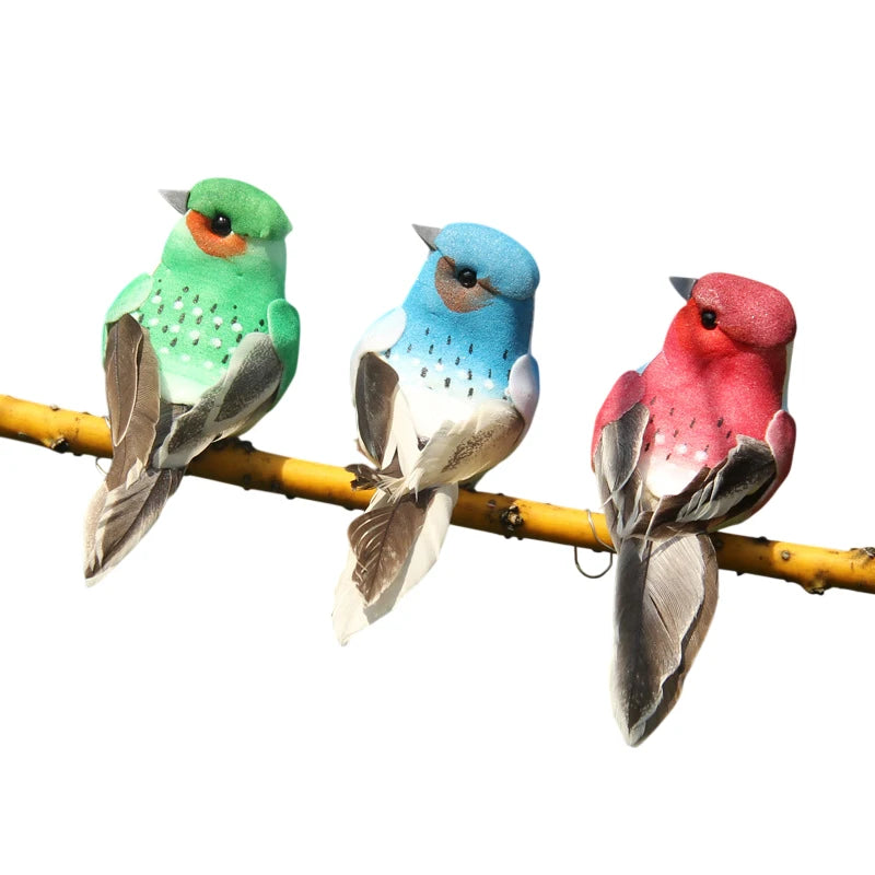 Realistic Feathered Bird Figurine for Garden & Craft Décor Bird Figurine Décor Nixie