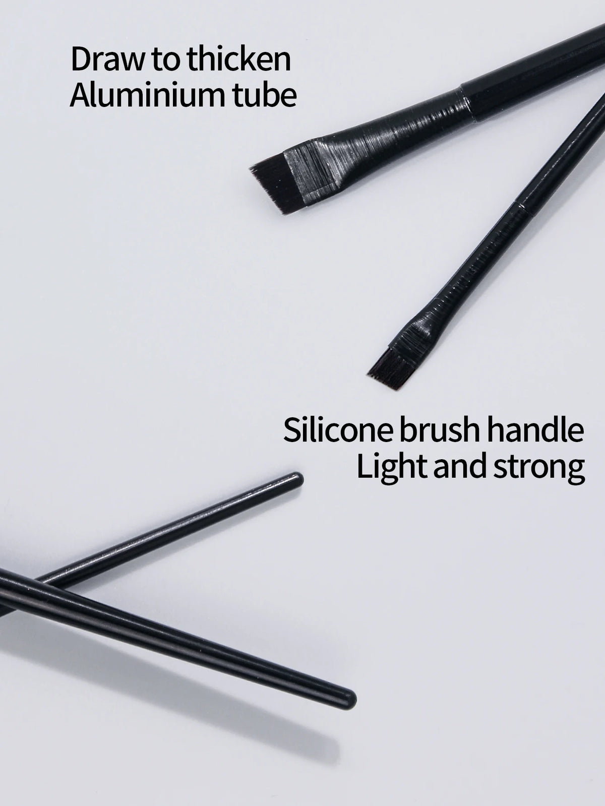 Ultra Thin Blade Eyeliner & Eyebrow Brush Set – 2pc Precision