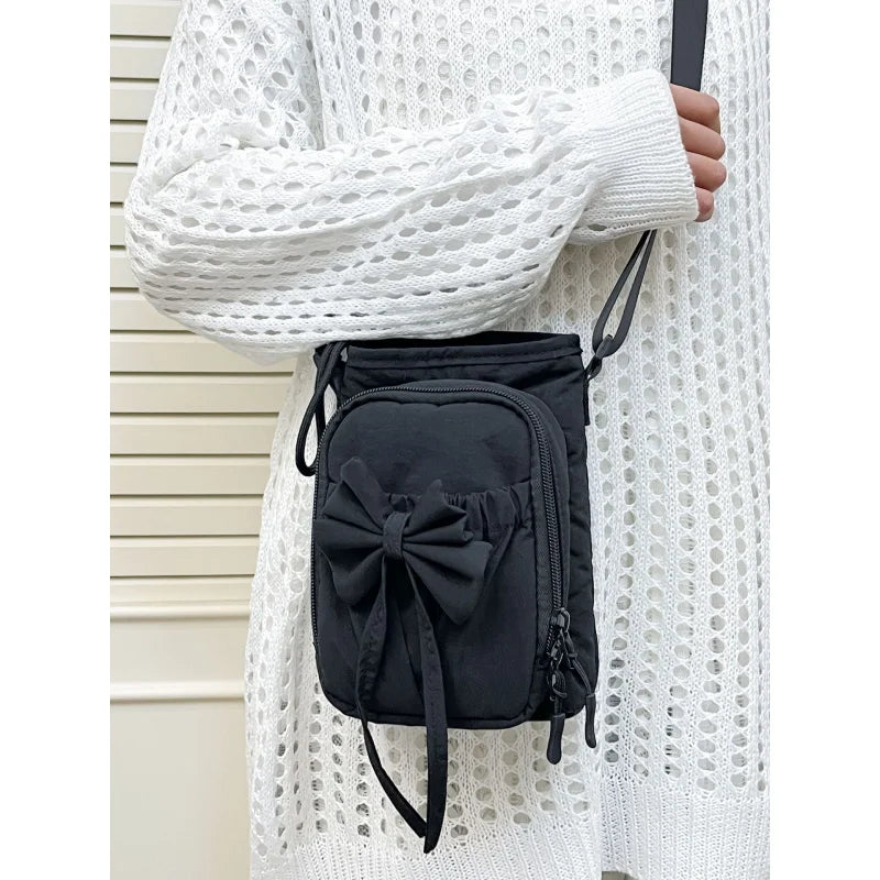 Bowknot Crossbody Phone Bag Women | Stroller Bottle Bag Crossbody Bag Nixie
