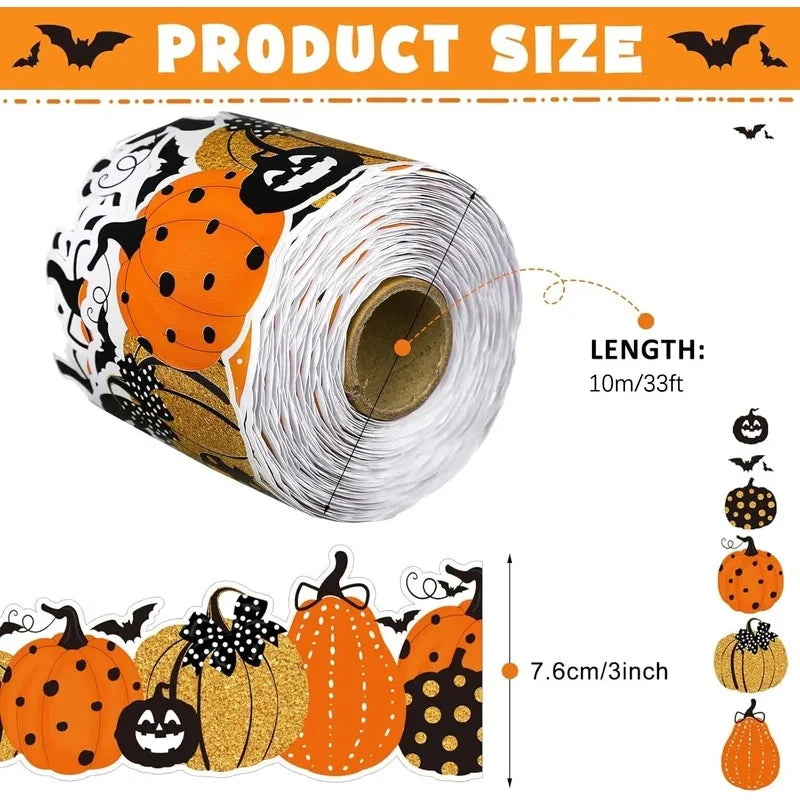 33 Ft Halloween Pumpkin Bat Bulletin Board Border Trim Decor Bulletin Board Border Nixie