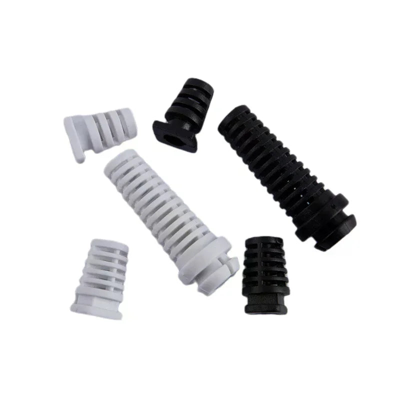 10pcs Rubber Strain Relief Cord Boot Protector 4.6–6mm