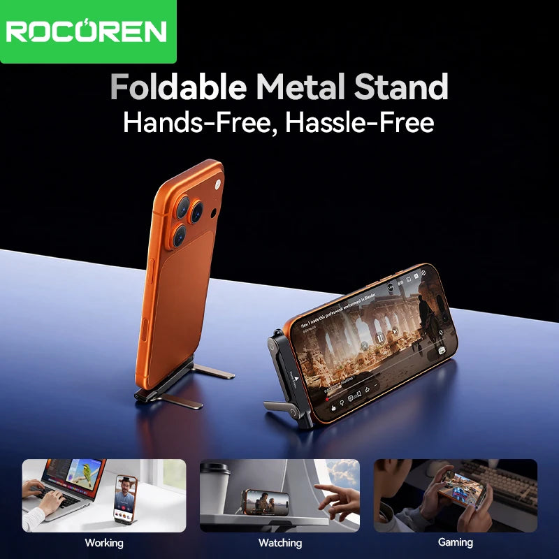 Rocoren 240W 3-in-1 Foldable Phone Stand USB-C Fast Charger