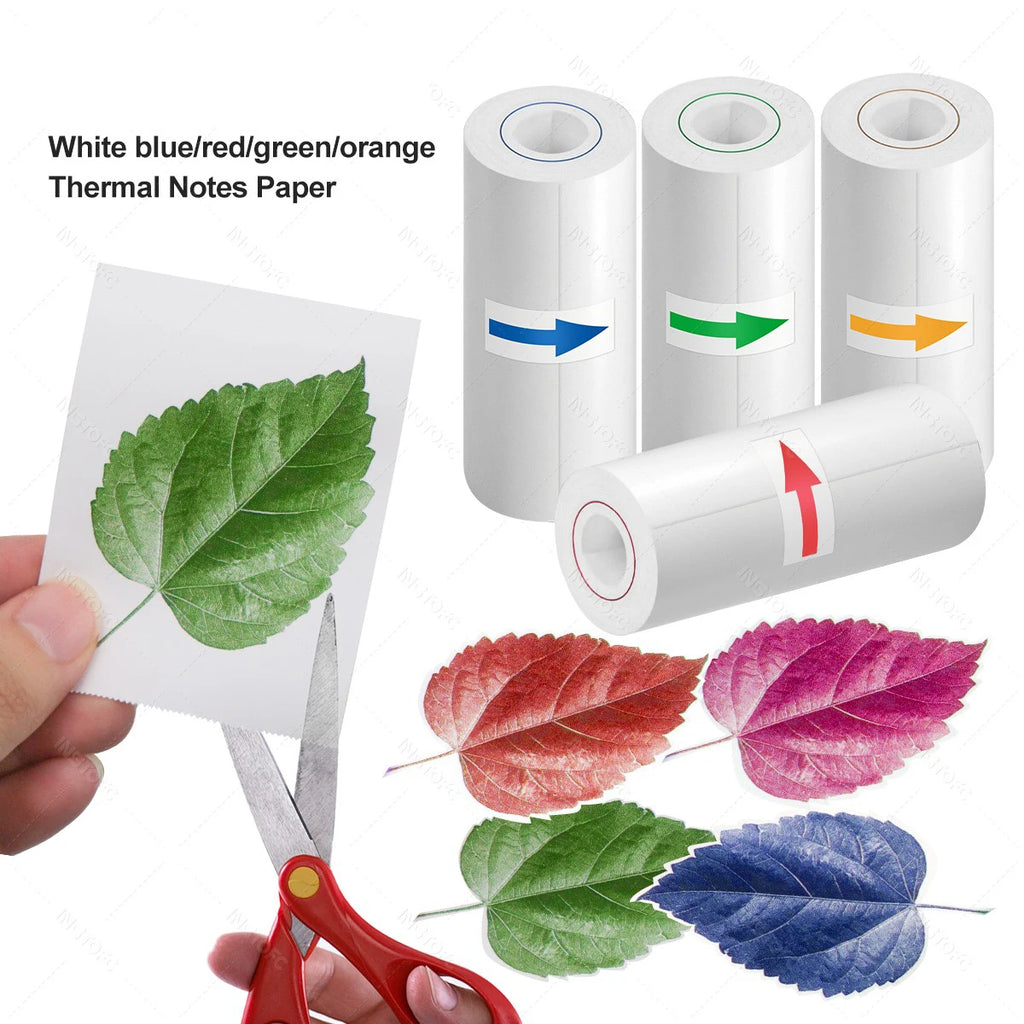 57mm HD Color Thermal Paper Rolls for Mini Pocket Printer 6/8 Pack Thermal Printer Paper Nixie