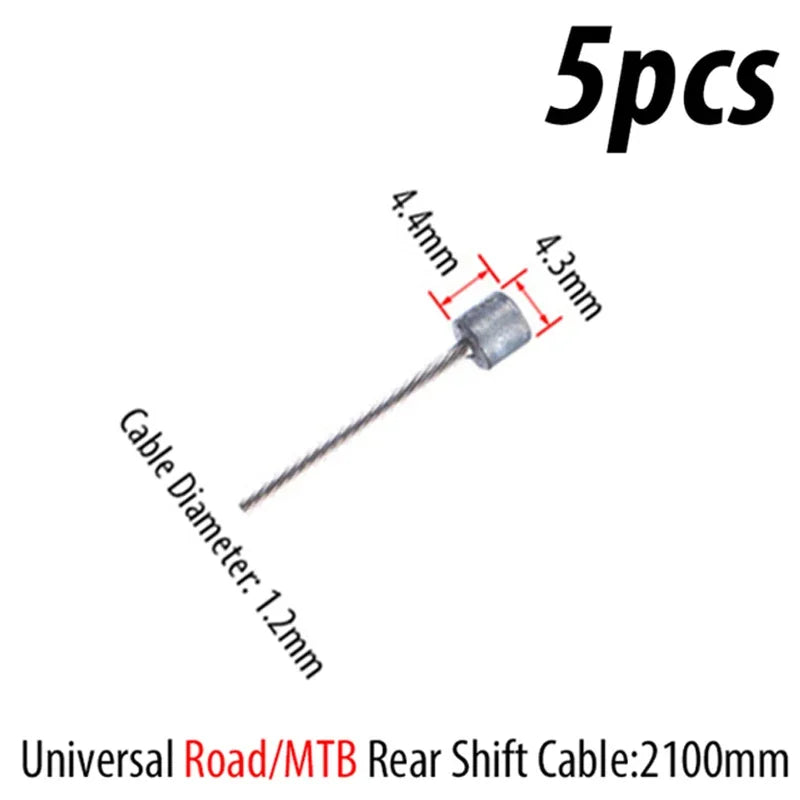 Stainless Steel Bike Brake Shift Cable MTB Road Bicycle Inner Wire Bike Shift Cable Nixie 20pc Shift Rear