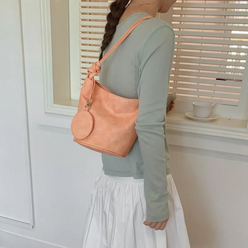 Vintage Bucket Bag for Women – Large Shoulder Handbag Women's Shoulder Bag Nixie