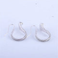 Cobra Snake Stud Earrings – Rhinestone Zinc Alloy Fashion Studs Fashion Stud Earrings Nixie Silver