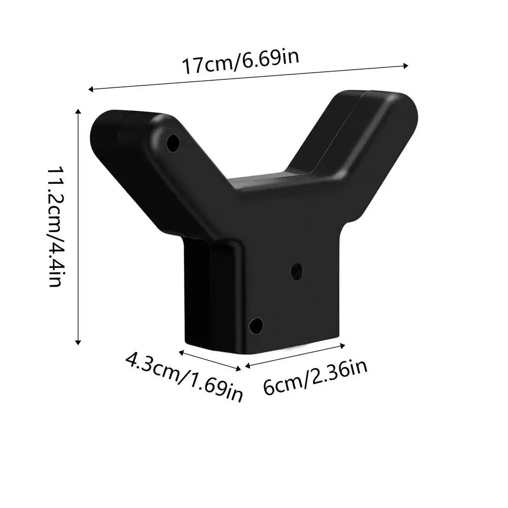 Heavy Duty U-Shape Tree Branch Support Brace for Garden & Orchard Tree Branch Support Nixie Black
