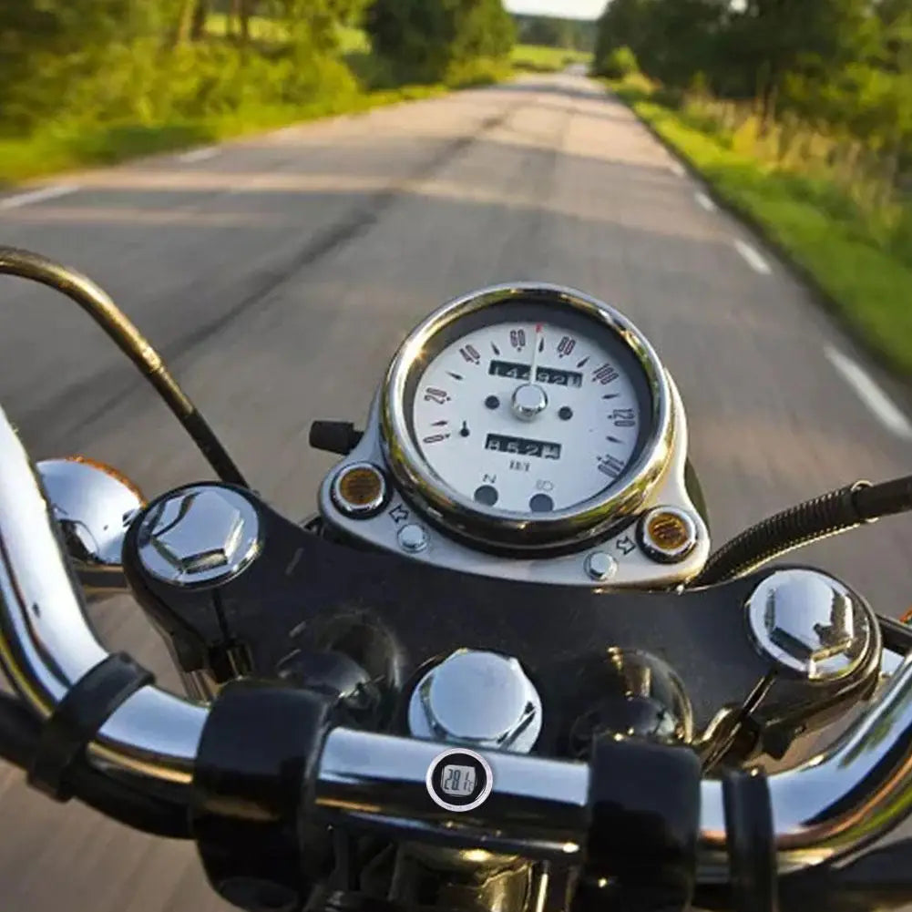 Mini Digital Thermometer Waterproof Self-Adhesive Motorcycle
