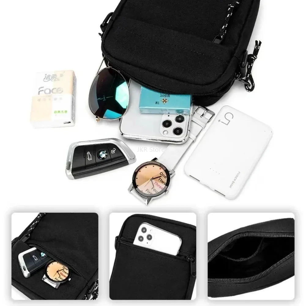 Men's Minimalist Crossbody Bag – Oxford Nylon Shoulder Purse Men's Crossbody Bag Nixie