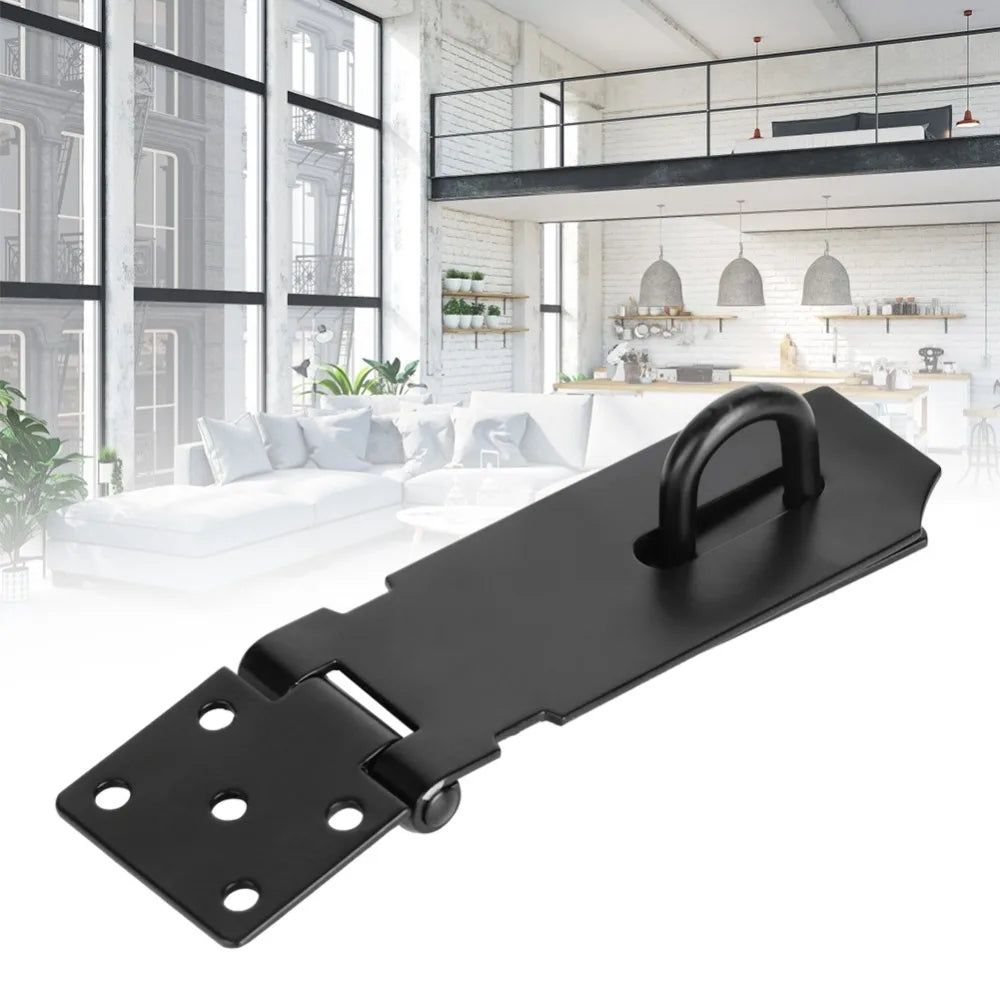 Heavy Duty 4-Inch Stainless Steel Door Hasp Latch | 180° Lock Door Hasp Latch Nixie