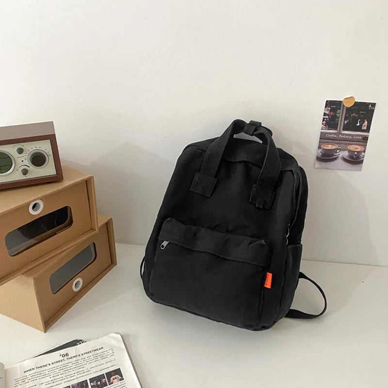 Nixie Large Canvas Laptop Backpack – Vintage Travel Daypack Canvas Backpack Nixie