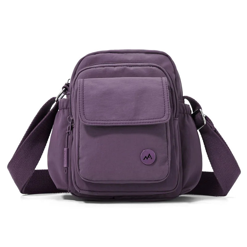Multi-Pocket Crossbody Bag for Women – Lightweight Nylon Crossbody Bag Nixie