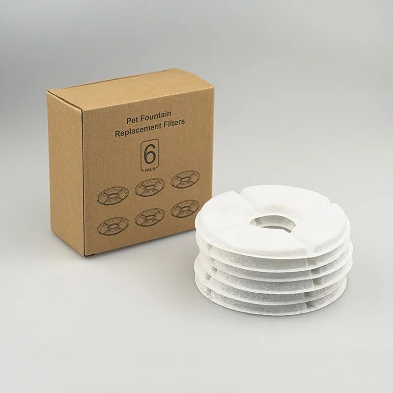 Activated Carbon Filter Replacement for Cat Water Fountain Cat Fountain Filter Nixie 6packs