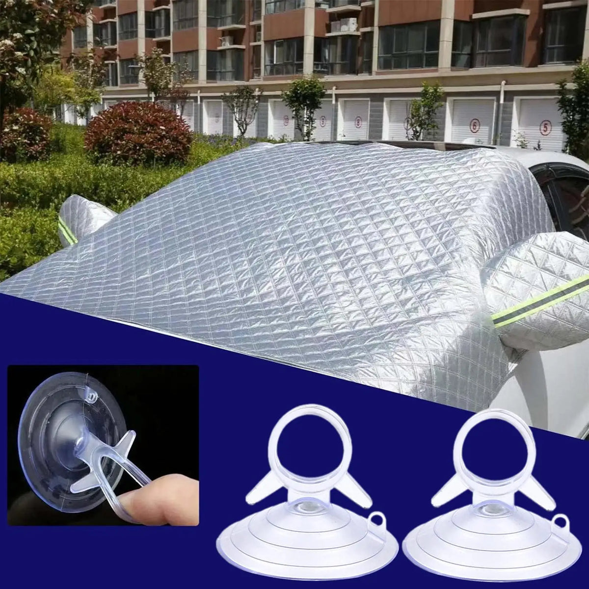 10-Pack Reusable Car Visor Suction Cup Hooks – Swallowtail PVC