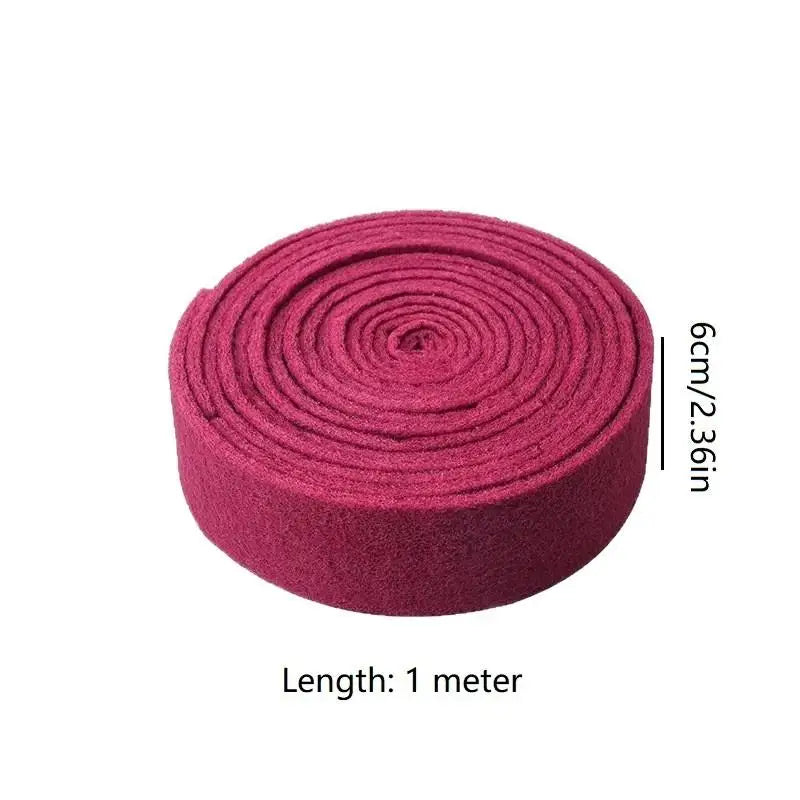 Heavy Duty Nylon Abrasive Scouring Pad Roll 1M Cut-to-Size Abrasive Scouring Pad Nixie