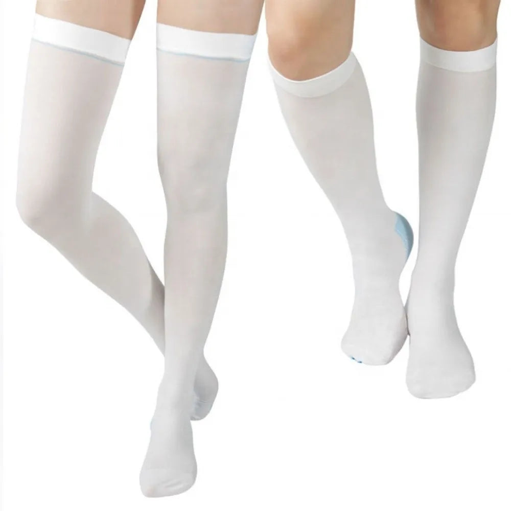 Thigh High Compression Stockings Open Toe – 1 Pair S–XXL