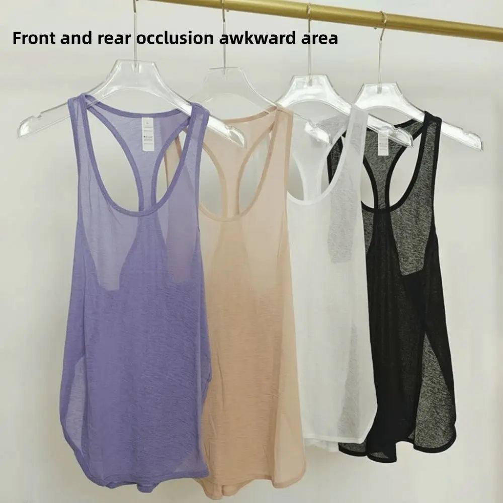 Women's Quick Dry Mesh Yoga Vest – Breathable Loose Gym Top Yoga Tank Top Nixie