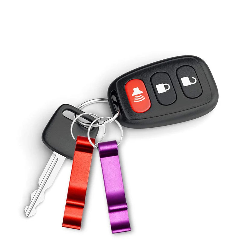 Mini Metal Bottle Opener Keychain – 9 Colors, Portable Bottle Opener Keychain Nixie