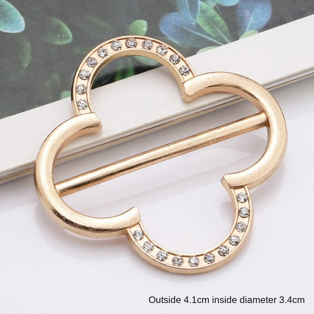 Pearl Scarf Ring Clip & Tie Buckle for Women – Gold & Silver Scarf Ring Clip Nixie