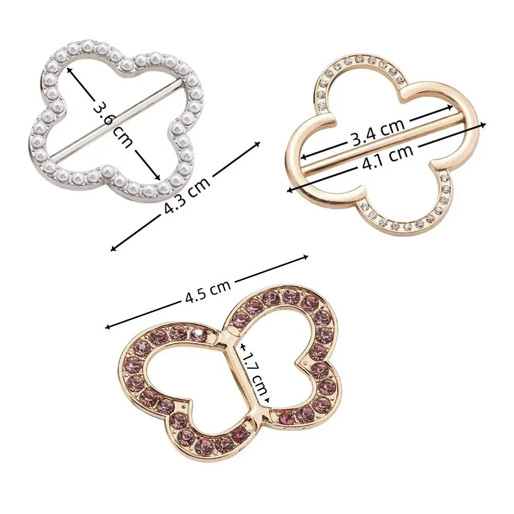 Pearl Scarf Ring Clip & Tie Buckle for Women – Gold & Silver Scarf Ring Clip Nixie