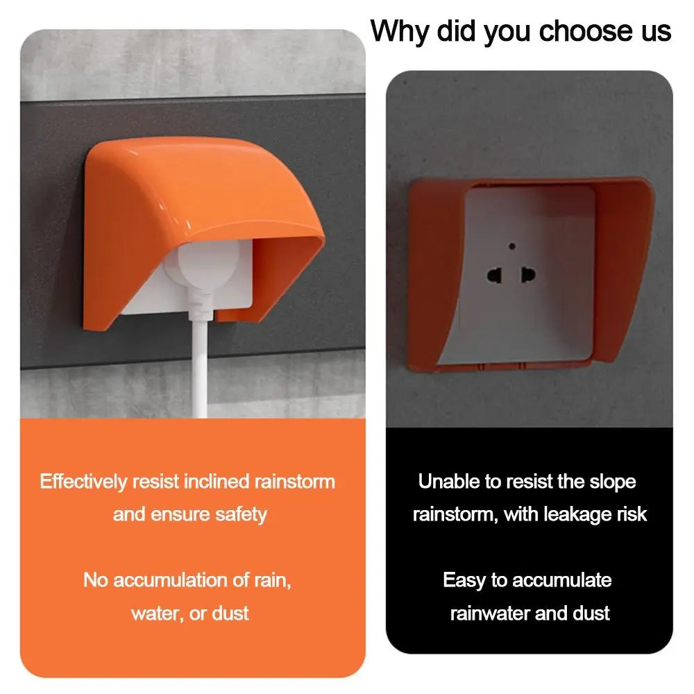 Outdoor Waterproof Socket Cover – Rainproof ABS Protective Box Waterproof Socket Cover Nixie