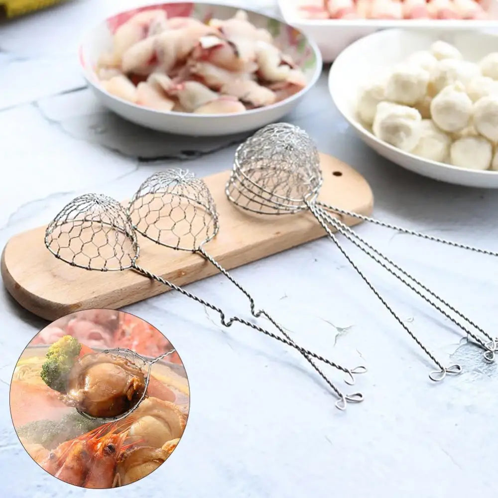 304 Stainless Steel Hot Pot Skimmer & Oil Filter Colander Spoon Kitchen Skimmer Colander Nixie
