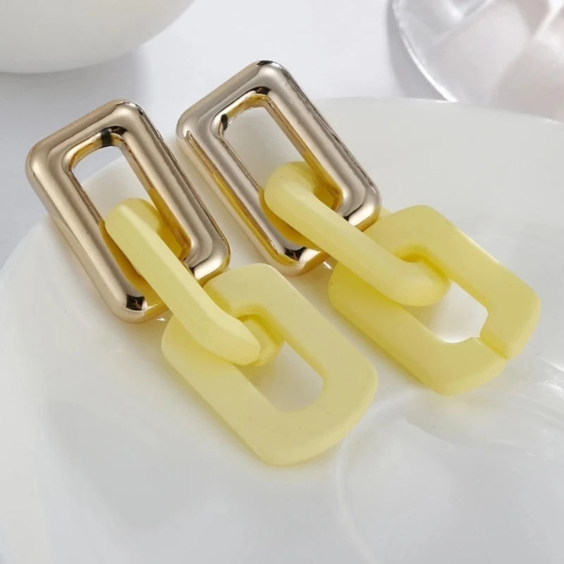 Nixie Acrylic Drop Earrings – Minimalist Geometric Women's Drop Earrings Nixie XL0434-2
