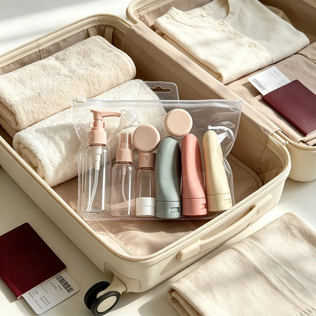 11-Piece Travel Bottles Set – Spray, Squeeze & Storage Bag Travel Bottle Set Nixie
