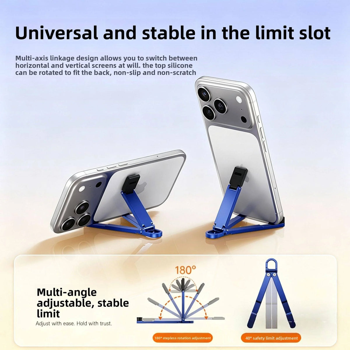 Portable Mini Keychain Phone Stand – Folding ABS Holder Phone Stand Nixie