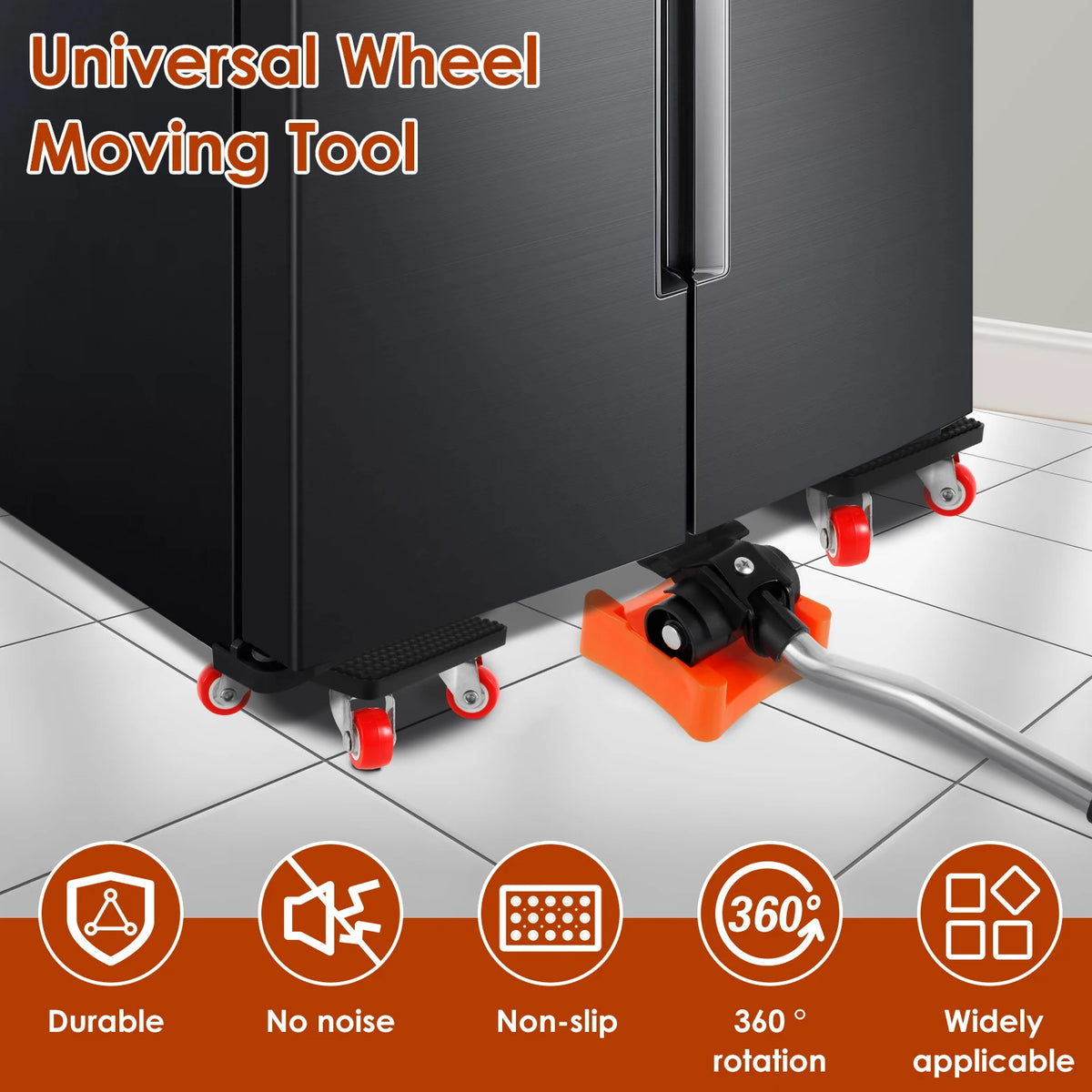 880LBS Furniture Lift Mover Tool Set – 360° Heavy Duty Rollers Furniture Mover Set Nixie