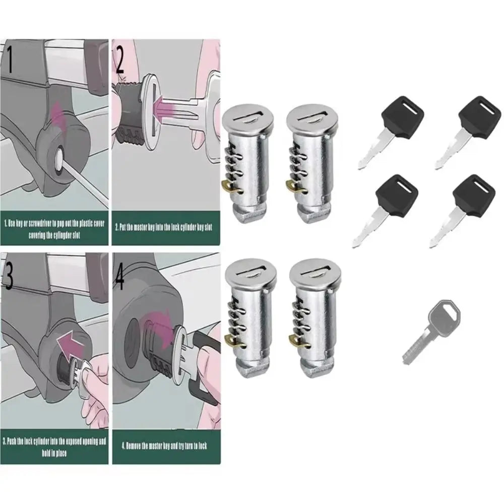 Zinc Alloy Replacement Lock Cylinder Core for Thule Car Rack