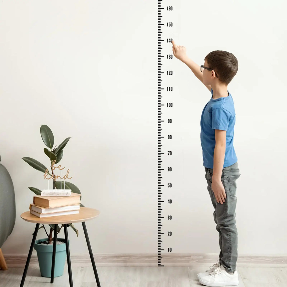 Transparent Kids Height Ruler Wall Sticker | PVC Growth Chart Kids Growth Chart Nixie