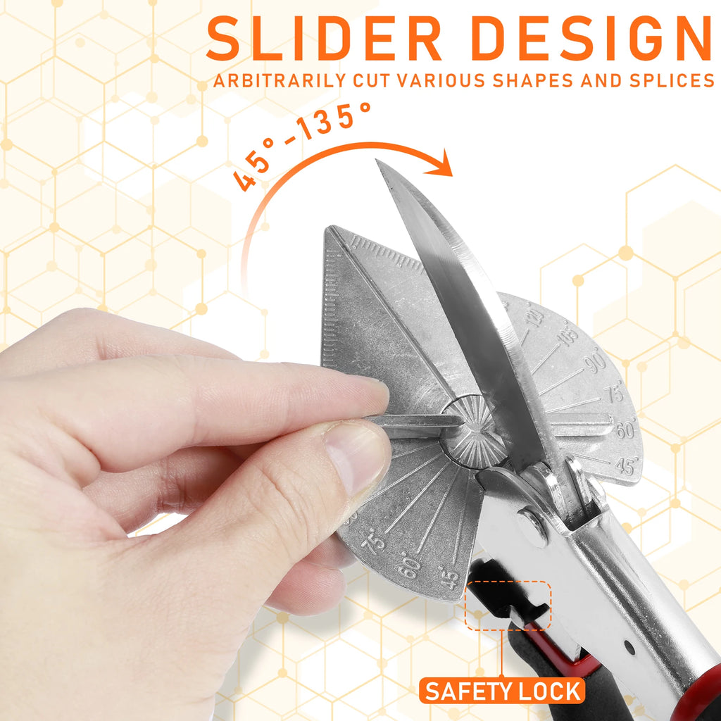 Miter Shears 45°–135° Multi-Angle Molding & Trim Cutter Tool Miter Shear Cutter Nixie