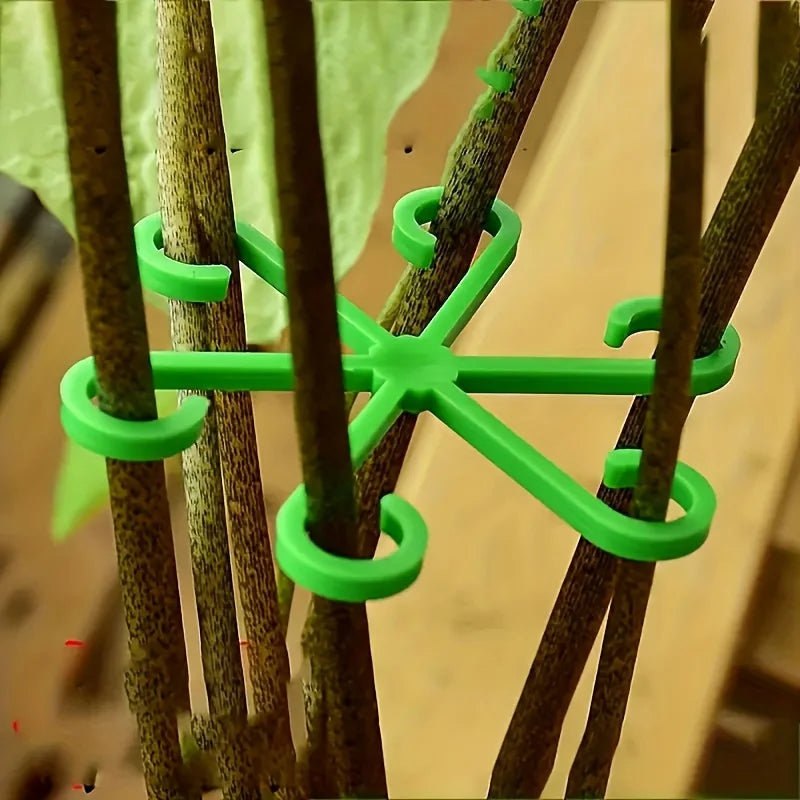 4-Piece Plant Stem Support Clips – Bamboo Branch Fixator Plant Support Clips Nixie