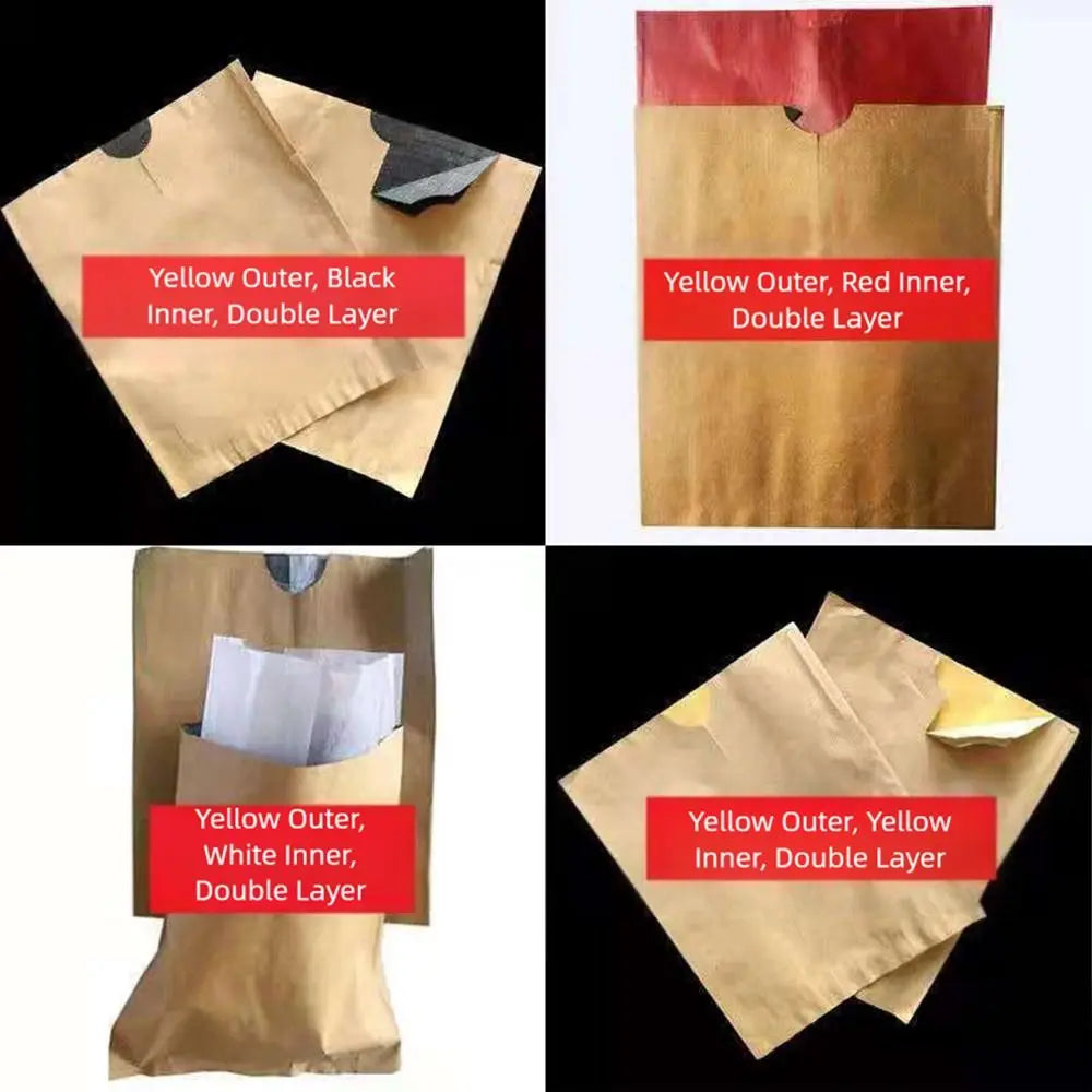 100PCS Breathable Fruit Protection Bags – Waterproof & Pest Guard Fruit Protection Bags Nixie