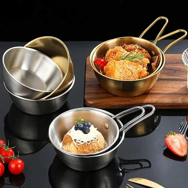 Korean Stainless Steel Rice Bowl & Sauce Dish Set | Nixie Stainless Steel Bowl Nixie