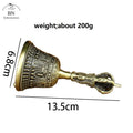 Tibetan Brass Vajra Bell & Dorje Set – Buddhist Meditation Chime Meditation Bell Set Nixie Tibetan Bell