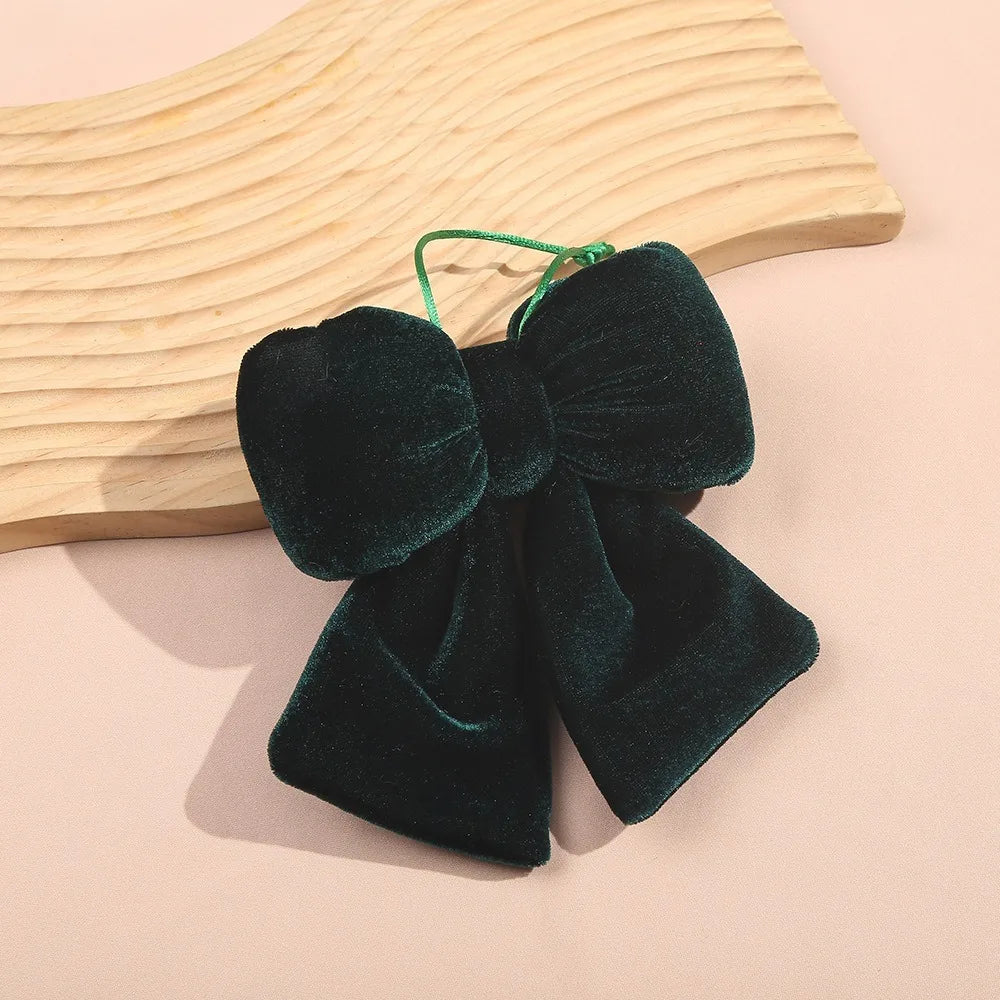 Velvet Bowknot Christmas Ornament – DIY Hanging Bow Pendant