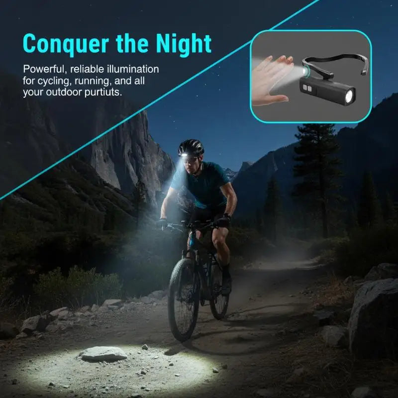 Ear Hook LED Headlamp with Motion Sensor – Lightweight 23g
