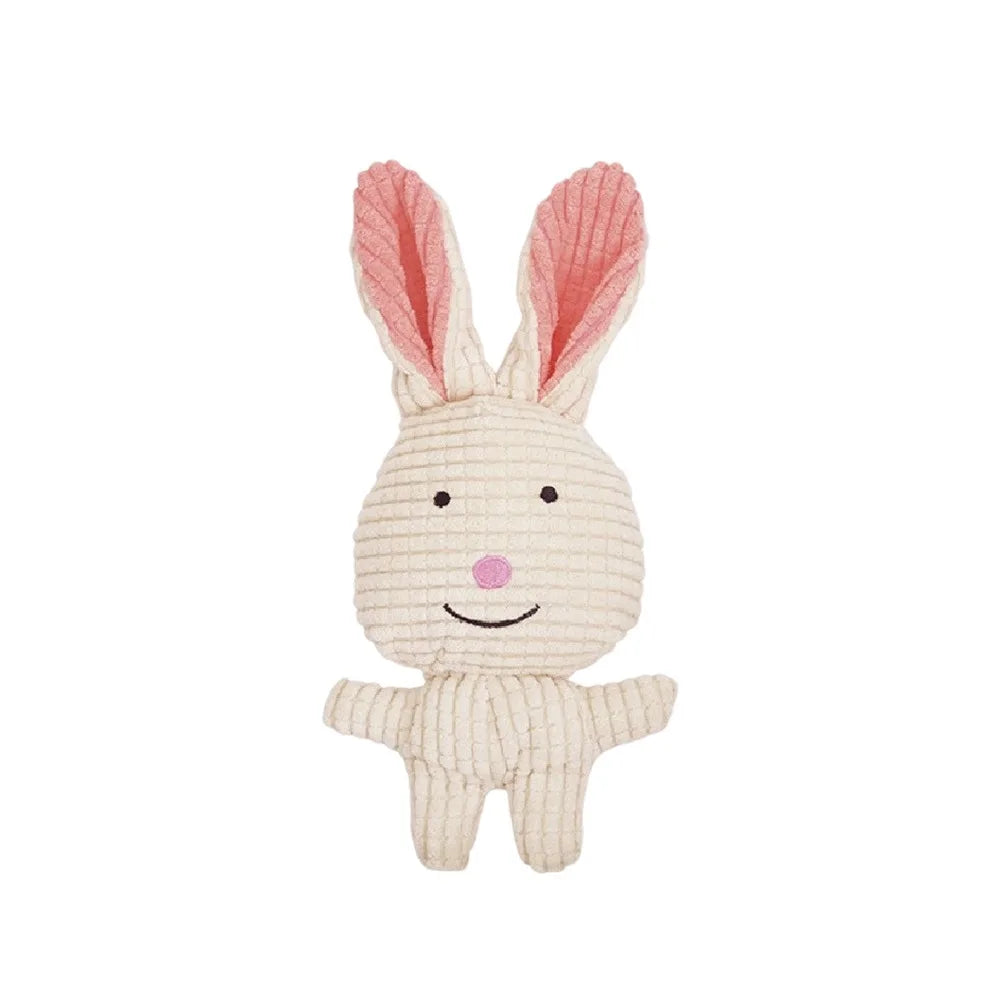 Soft Plush Interactive Dog Chew Toy – Squeaky Companion
