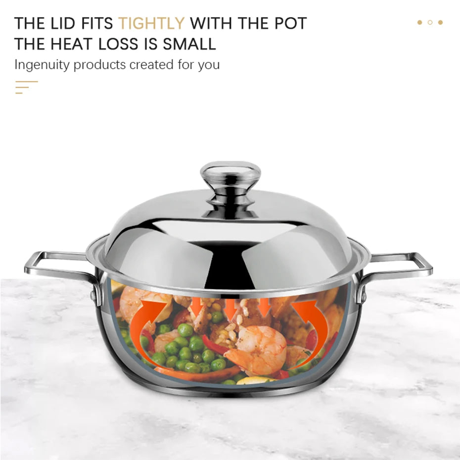 Stainless Steel Wok Lid 30–38cm | Universal Pot Cover