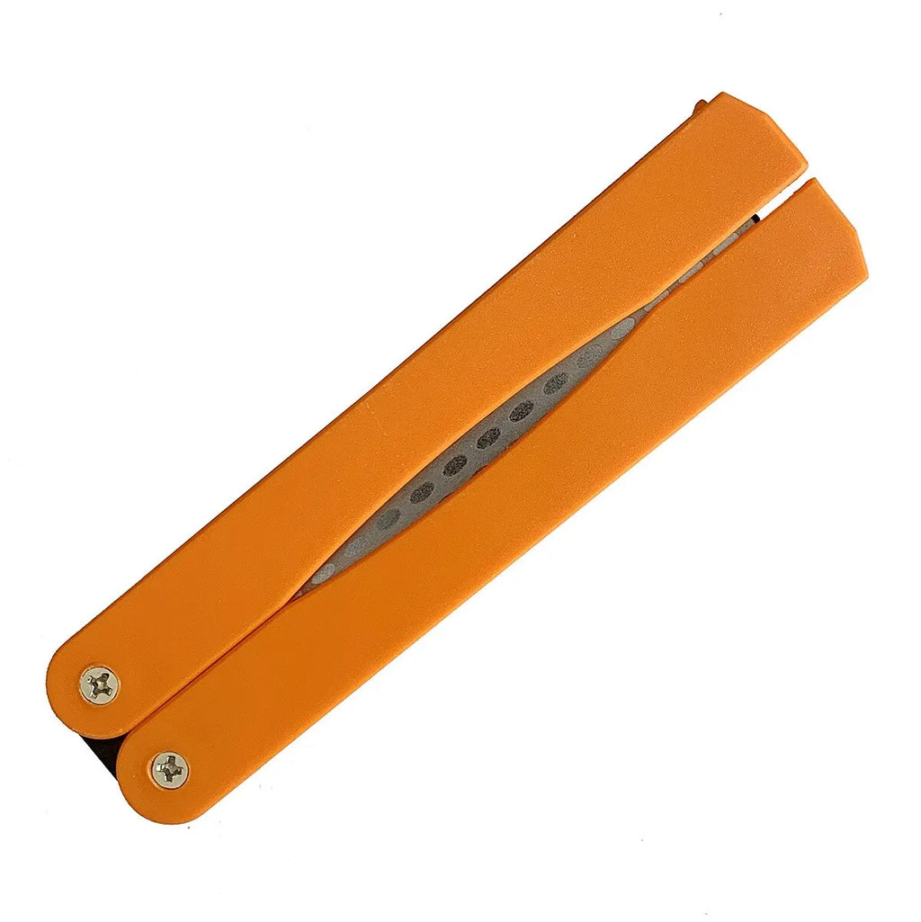 Portable Double-Sided Diamond Knife Sharpening Stone 400/600 Grit Knife Sharpening Stone Nixie orange